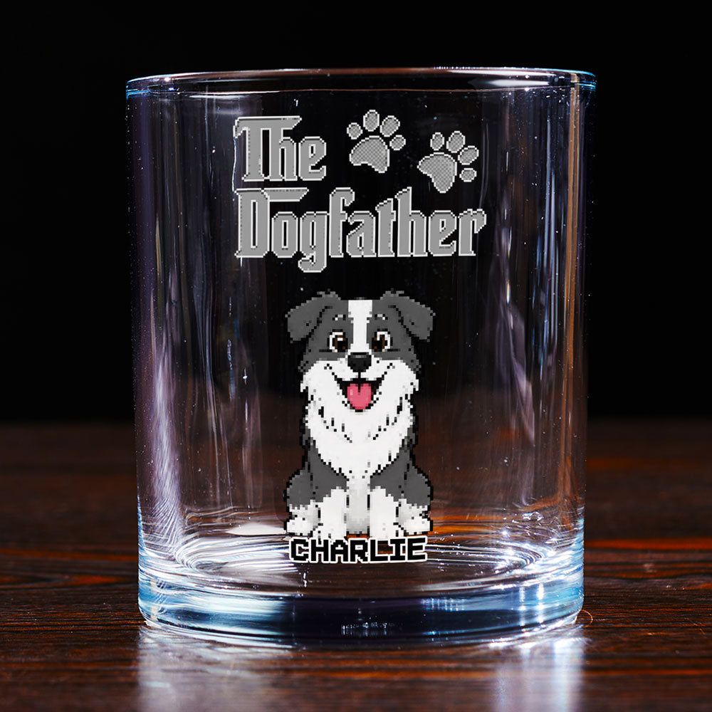 Dog Dad Boss - Personalized Whiskey Glass