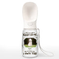 We Own You Photo - Personalized Pet Water Bottle With Drinking Feeder
