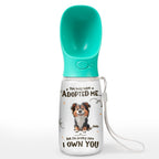 We Own You - Personalized Pet Water Bottle With Drinking Feeder