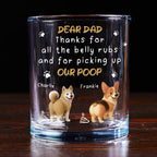 Thanks For All Dad - Personalized Whiskey Glass