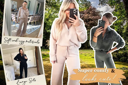💝Black Friday Sale 50% OFF!!⚡🎀Women's 2 Piece Casual Outfits Sweatsuit Set