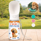 We Do It For You - Personalized Pet Water Bottle With Drinking Feeder