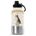 Property Of Photo - Personalized 30oz Water Bottle With Pet Bowl