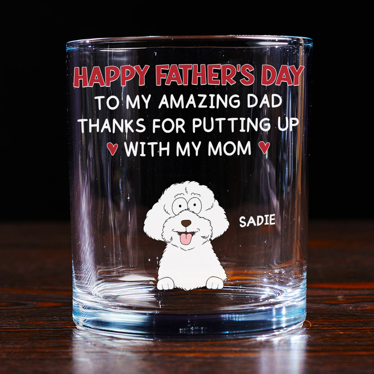 Putting Up With Version 3 - Personalized Whiskey Glass