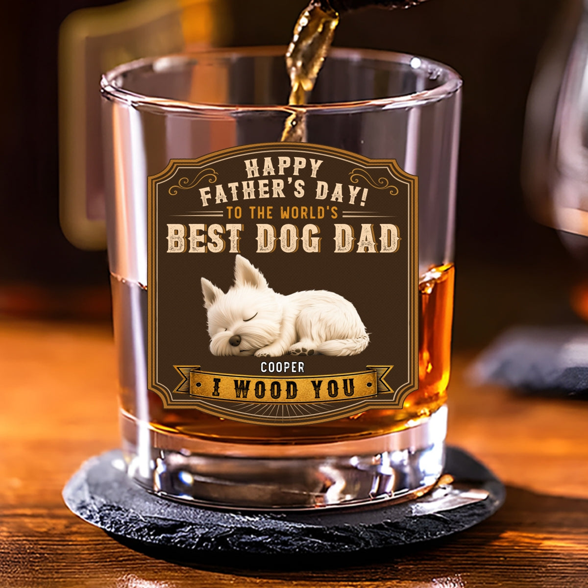 Best In The World - Personalized Whiskey Glass