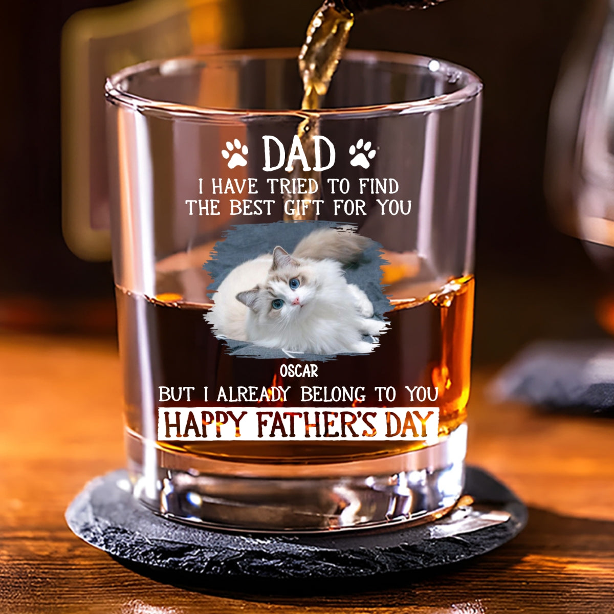 Our Gift Is Ourselves Photo - Personalized Whiskey Glass