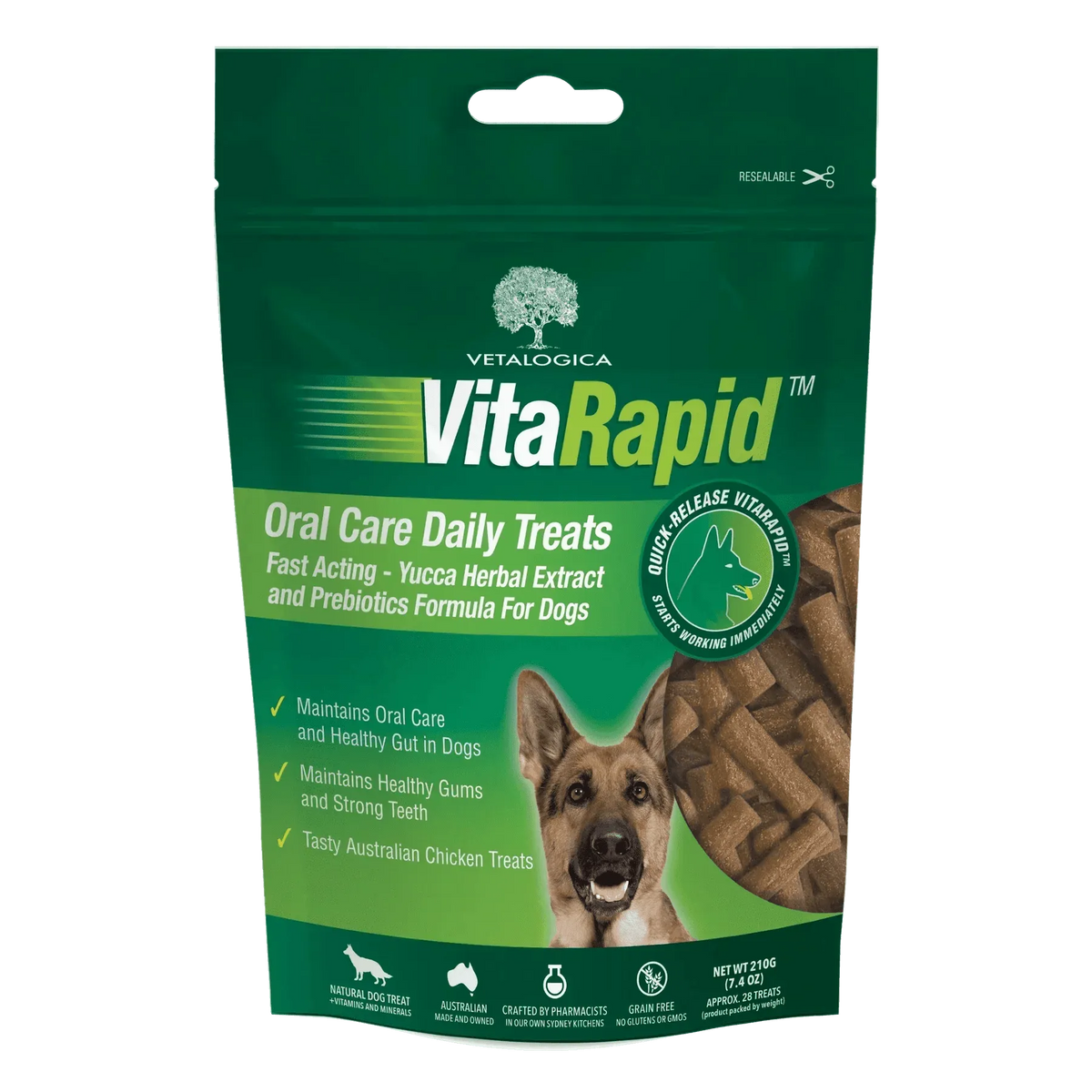 Vetalogica VitaRapid Oral Care for Dogs 210gm
