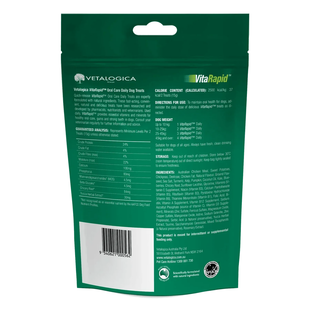 Vetalogica VitaRapid Oral Care for Dogs 210gm