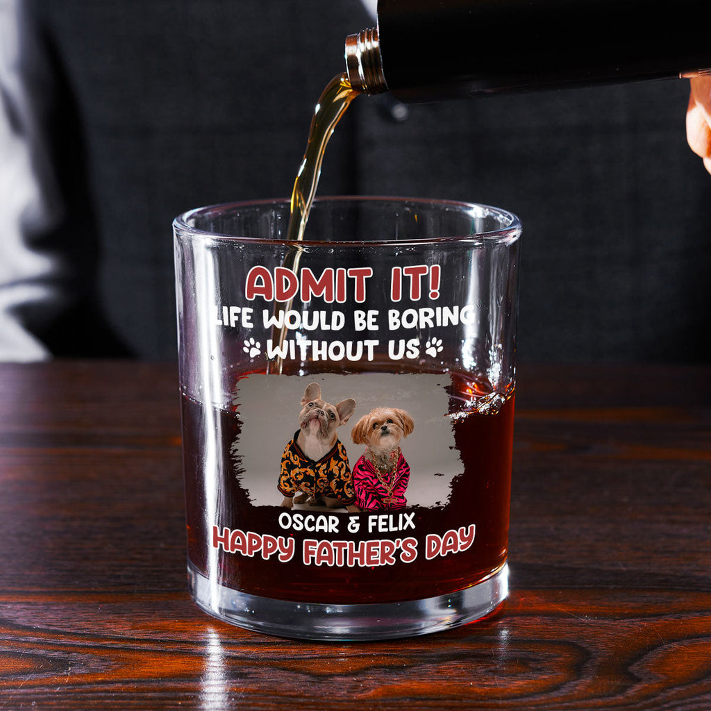 Admit Photo - Personalized Whiskey Glass