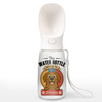 Retro Dog - Personalized Pet Water Bottle With Drinking Feeder