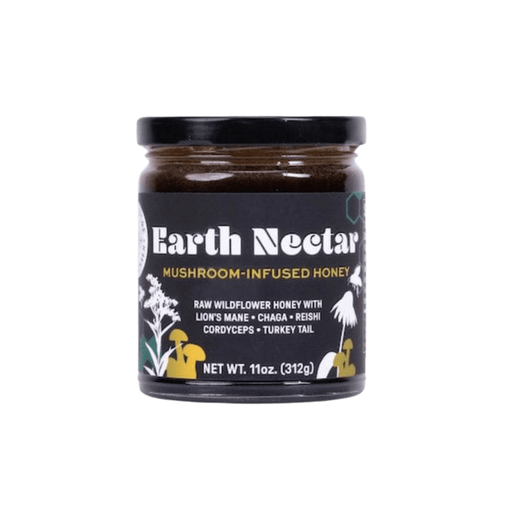 Earth Nectar: Mushroom-Infused Wildflower Honey