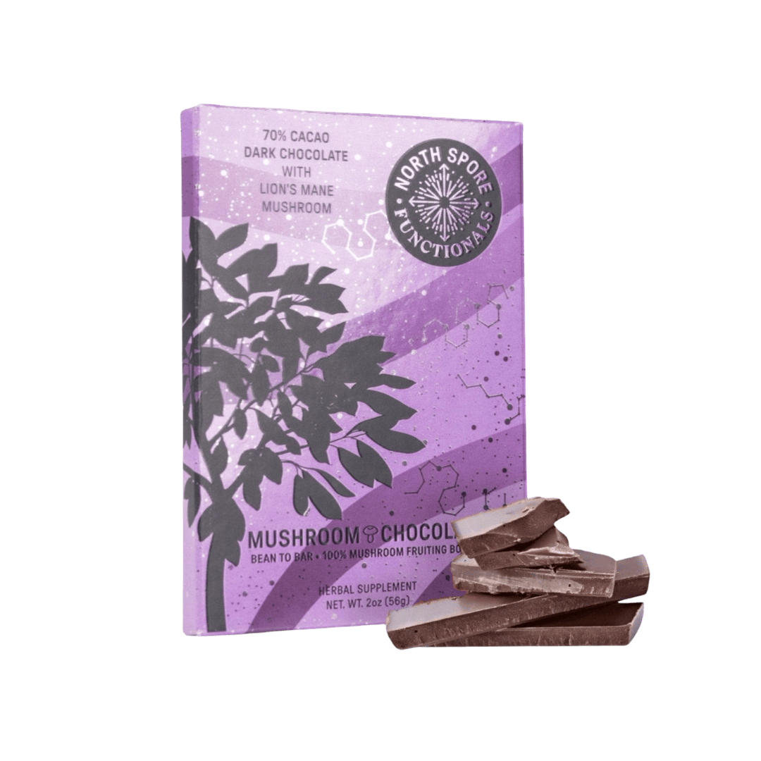 Functional Lion's Mane Mushroom 70% Dark Chocolate Bar