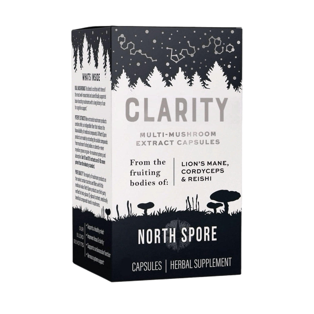 Organic 'Clarity' Mushroom Capsules (High Potency)
