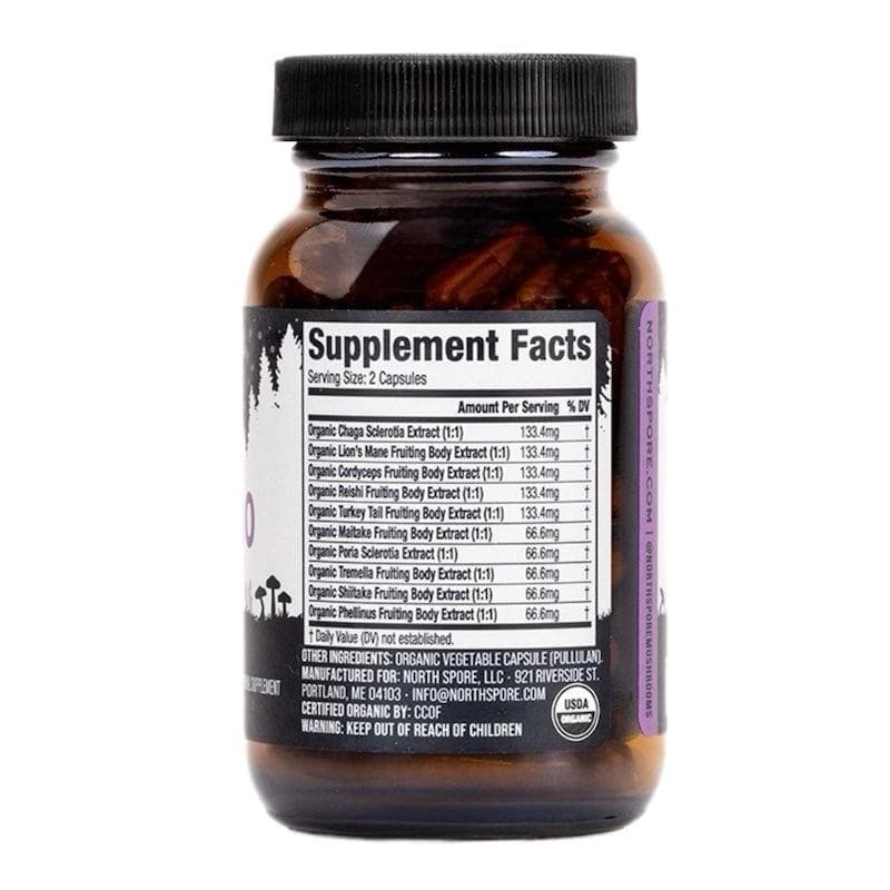 Organic 'Spectrum 10' Mushroom Capsules (120 ct)