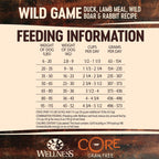 Wellness CORE Wild Game Grain Free Dry Dog Food – Duck, Lamb, Wild Boar & Rabbit