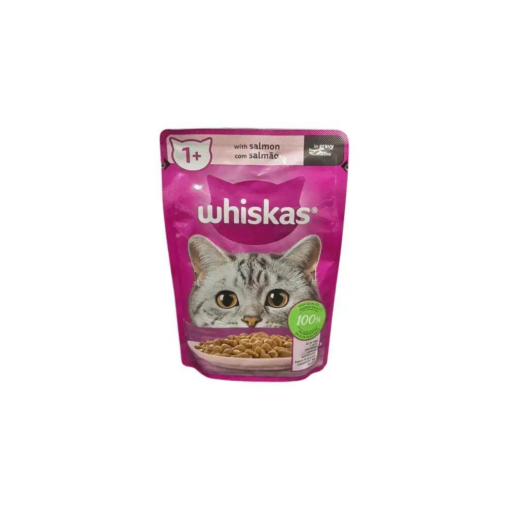 Whiskas Adult Salmon in Gravy Wet Cat Food 85g