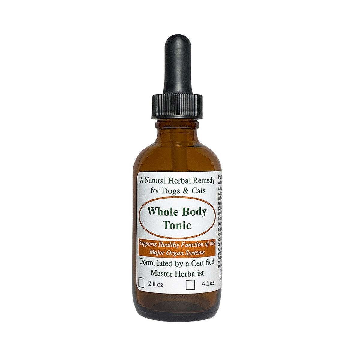 Whole Body Tonic for Dogs and Cats