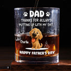 You Are The Best Putting Up Person - Personalized Whiskey Glass