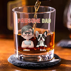 Pawsome Dad - Personalized Whiskey Glass