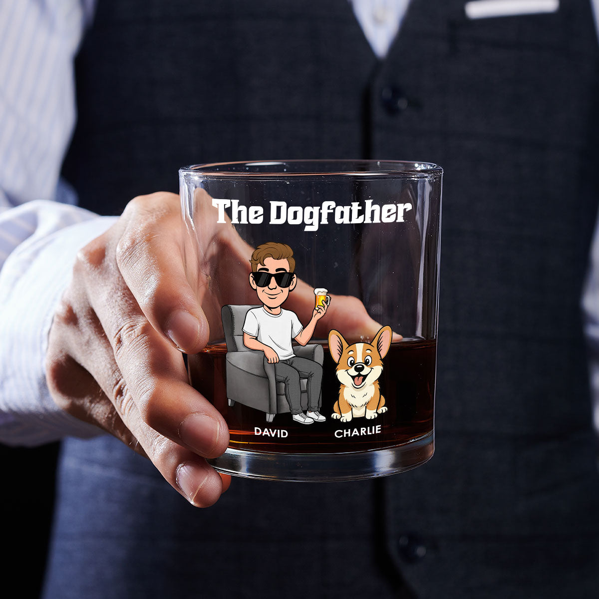 Dogs Made Me Do It - Personalized Whiskey Glass