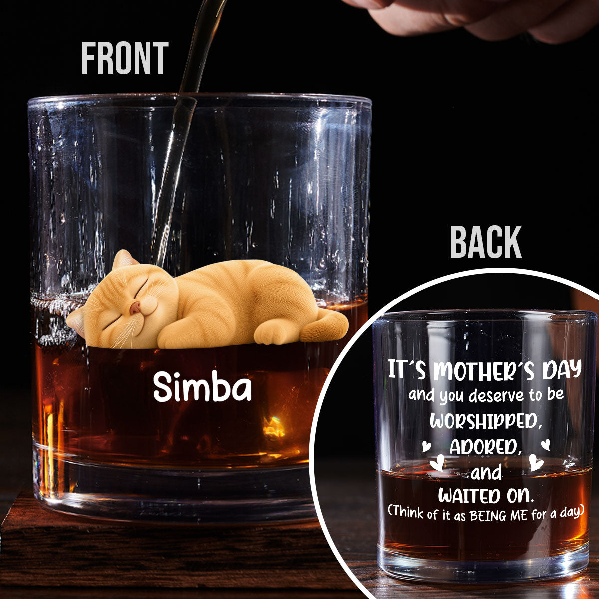 Deserve To Be - Personalized Whiskey Glass