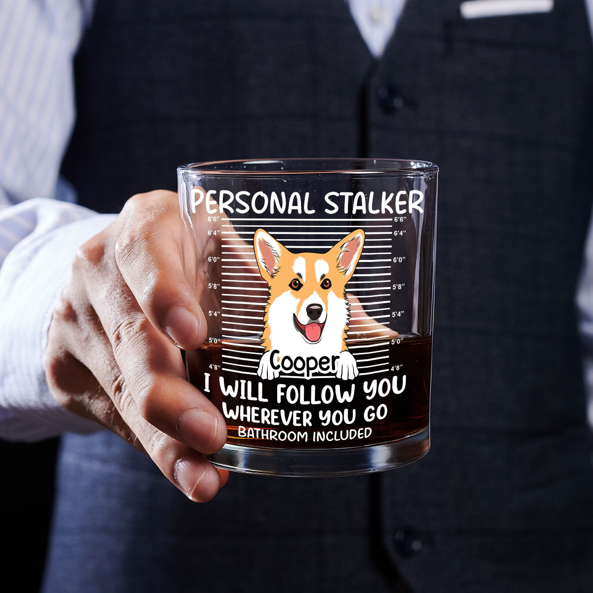 Personal Stalker - Personalized Whiskey Glass