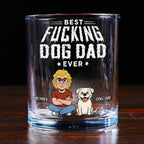 Dog Dad Champion - Personalized Whiskey Glass