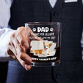 You Are The Best Putting Up Person Photo - Personalized Whiskey Glass