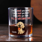 Watching You Forever - Personalized Whiskey Glass