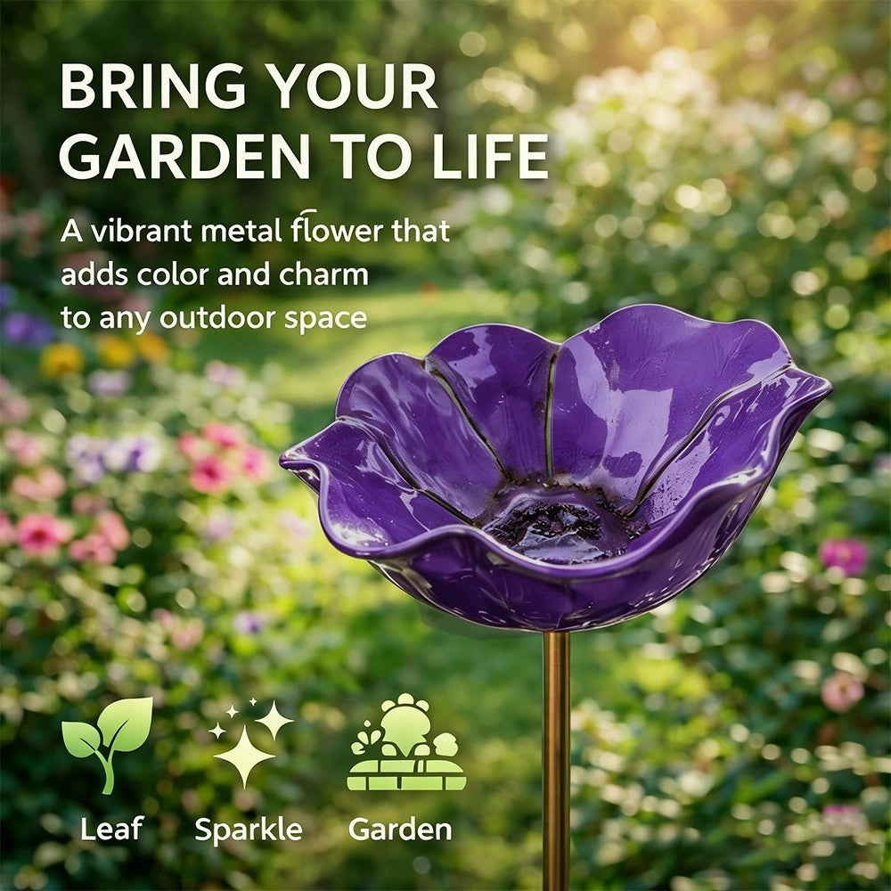 💥2026 Hot Sale 60% OFF💥Handmade Metal Flower Garden Stake